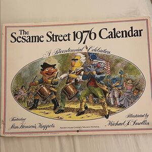 Sesame Street 1976 Calendar - Vibrant Bicentennial Edition